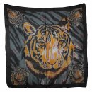 Baumwolltuch - Tiger - quadratisches Tuch