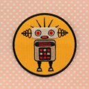 Patch - Robot - silver and orange