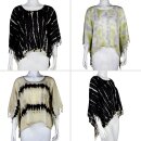 Mini Poncho Umhang Überwurf Batik Tie Dye