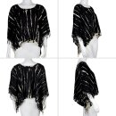 Mini Poncho Umhang Überwurf Batik Tie Dye