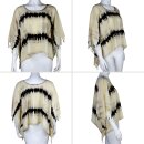 Mini Poncho Umhang Überwurf Batik Tie Dye