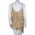 Asymmetrisches Top Shorts einzel oder Set Batik Tie dye braun-beige