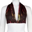 Bikini Top - Jerseyhose mit weitem Bein - einzel oder Set - Batik - Tie dye - rot braun