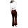Bikini Top - Jerseyhose mit weitem Bein - einzel oder Set - Batik - Tie dye - rot braun