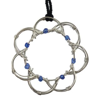 4D Mini Mandala - to hang - decorative wire mesh - relaxation game - flower of life
