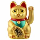 Lucky cat - Maneki Neko - Waving cat - 13 cm - gold...