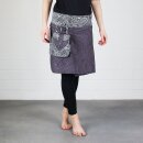 Wickelrock - Emerald - Stoff Muster grau - bunt - Wenderock