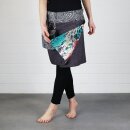 Wickelrock - Emerald - Stoff Muster grau - bunt - Wenderock