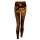Leggings - batik - pattern Sun - M/L - black - orange-brown