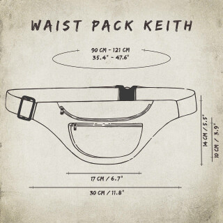 Gürteltasche - Keith - Muster 14 - Bauchtasche - Hüfttasche