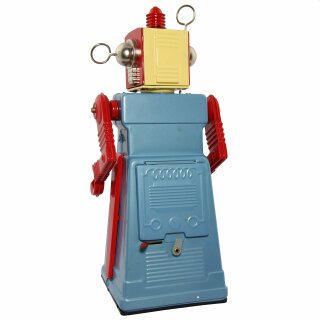 Roboter - Chief Robotman - blau - Blechroboter - Retro Blechspielzeug