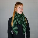 Baumwolltuch - Ringe - grün - quadratisches Tuch