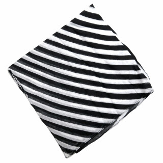 Baumwolltuch - Ringe - weiß - quadratisches Tuch