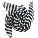 Cotton Scarf - Circles - white - black - squared kerchief