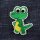 Aufnäher - kleiner Dino - Krokodil - Patch