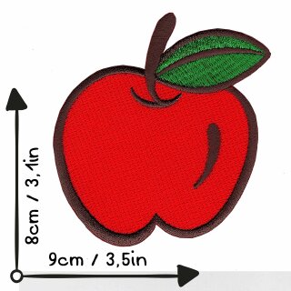 Aufnäher - roter Apfel 03 - Patch