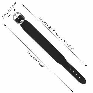 Lederarmband blank -S- - schwarz - Armband aus Leder