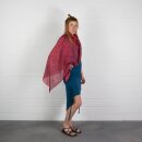 Baumwolltuch - Pareo - Sarong - Indisches Muster 01 - rot-blau