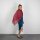 Baumwolltuch - Pareo - Sarong - Indisches Muster 01 - rot-blau