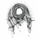 Kufiya - white - grey - Shemagh - Arafat scarf