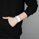 Lederarmband blank -S- weiss - Armband aus Leder