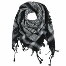 Kufiya - black - grey-light grey - Shemagh - Arafat scarf
