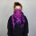 Kufiya - purple - rose - Shemagh - Arafat scarf