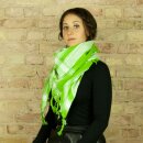 Kufiya - green-luminous green - white - Shemagh - Arafat scarf