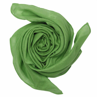 Baumwolltuch - grün - grasgrün - quadratisches Tuch