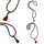 Prayer chain beads black-white Necklace Mala chain Meditation chain