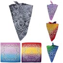 Bandana Tuch Paisley Farbverlauf quadratisches Kopftuch