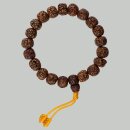 Armband Rudraksha Perlen braun mit Toddel Mala Kette Armschmuck