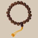 Armband Rudraksha Perlen braun mit Toddel Mala Kette Armschmuck