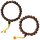 Armband Rudraksha Perlen braun mit Toddel Mala Kette Armschmuck