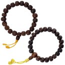 Armband Rudraksha Perlen dunkelbraun mit Toddel Mala...