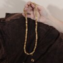 Prayer chain bone beads beige Necklace Mala chain...