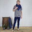 Kufiya - waves blue-navy - blue-ultramarine - Shemagh - Arafat scarf