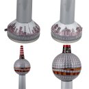 B-Ware Fehldruck Blechspielzeug Fernsehturm Berlin Souvenir Aussichtsturm Blechturm