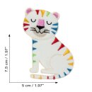 Patch cute tiger white colorful patch