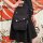 Premium Gürteltasche - Buddy - schwarz - silberfarben - Bauchtasche - Hüfttasche