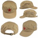 Army cap military cap star side accent zipper peaked cap hat visor hat