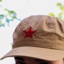 Army cap military cap star side accent zipper peaked cap hat visor hat