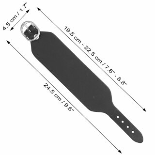 Lederarmband blank -M- - Antikschwarz - Armband aus Leder