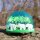 Snow dome snow globe shaking ball white elephants palm trees