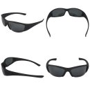 Schmale Sonnenbrille Bikey six Bikerbrille 6,5x4,5cm matt...
