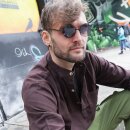 Runde Sonnenbrille Round Future Nickelbrille 5cm Durchmesser