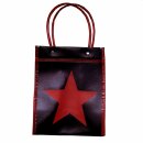 Carrying bag - small - Star black-red - Mexican bag