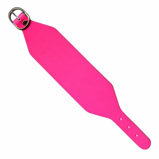 Lederarmband blank -L- - neon-pink - Armband aus Leder
