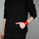 Lederarmband blank -L- rot - Armband aus Leder