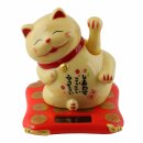 Lucky cat on pedestal - Maneki Neko - Waving cat - 7,5cm...
